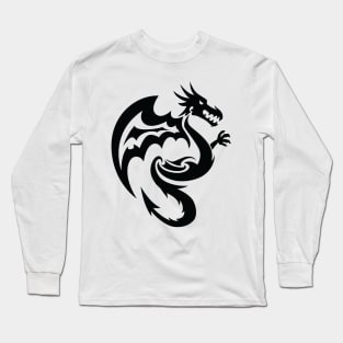 Black Dragon Tattoo Art Long Sleeve T-Shirt